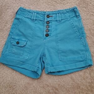 Anthropologie Wanderer Blue Women's Shorts Cotton